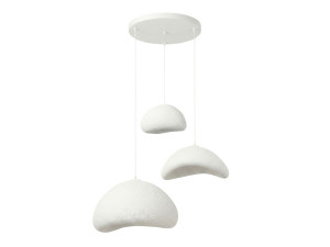 Lustre en métal "Luna" - 82 x 50 cm - Blanc