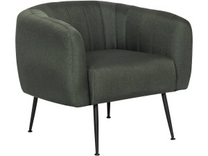 Fauteuil en tissu "Diana" - 1 place - Gris foncé