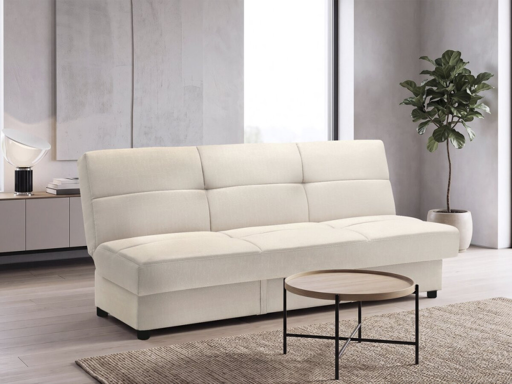 Canapé Clic-Clac "Enzo" - 186 x 80 x 87 cm - 3 places - Beige