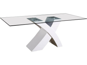 Table repas "Mona" - 200 x 90 x 74 cm - Blanc