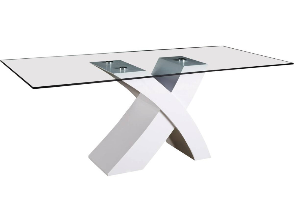 Table repas "Mona" - 200 x 90 x 74 cm - Blanc
