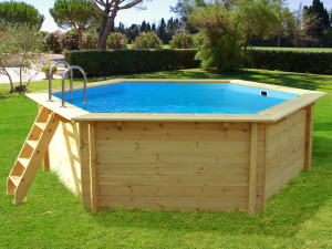 Piscine bois " Hawai " - 4.10 x 1.18 m