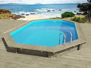 Piscine bois "Florida 145 " - 6.57 x 4.57 x 1.45 m