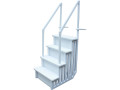 Escalier simple pour piscine en plastique