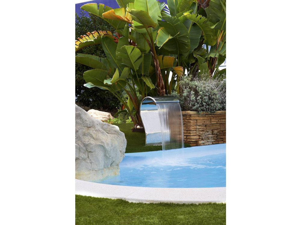 Cascade piscine "Cayman" - H. 67.5 cm - Inox