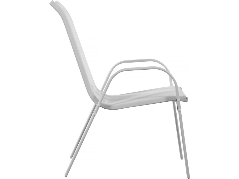 Fauteuil jardin Textilène "Cordoba" - Phoenix - Gris clair - Lot de 2
