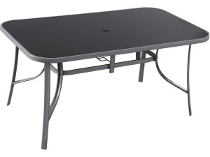 Table de jardin "Cordoba" - 6 places - Argenté