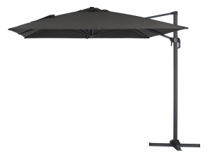 Parasol de jardin déporté en aluminium "Sun 4" - 3 x 4 m - Noir