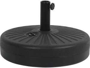 Dalle circulaire à lester pour parasol de jardin - Noir