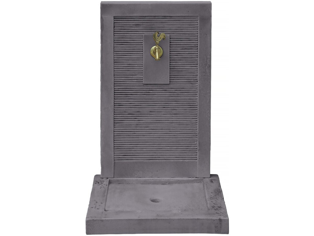 Fontaine "ETNA" - en pierre - 57 x 42 x 87 cm - Grise