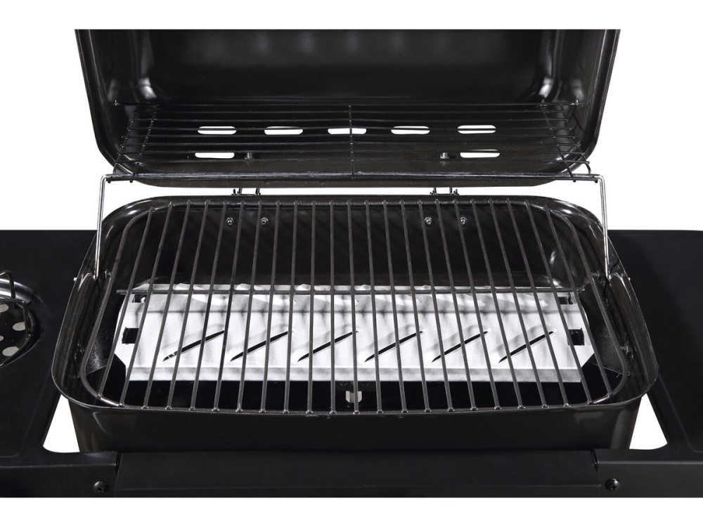Barbecue gaz "Party 3" - 3 brûleurs dont 1 latéral - 9.38 kW - Noir