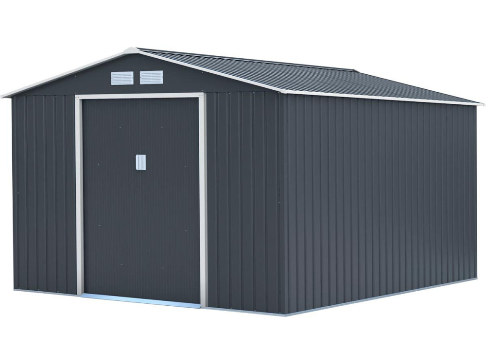 Abri de jardin métal "Vegas" - 8,83 m² - Gris