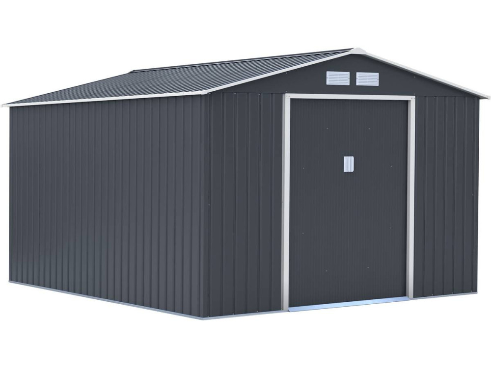 Abri de jardin métal "Vegas" - 13 m² - Gris