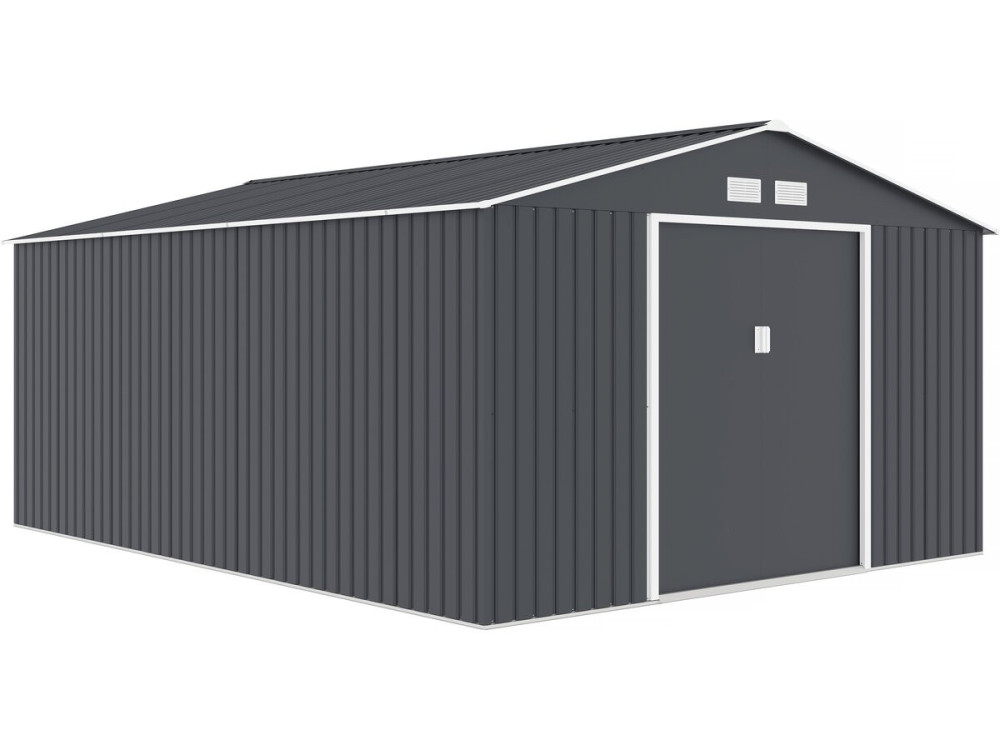 Abri de jardin métal "Vegas"- 15 m² - Gris