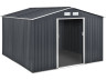 Abri de jardin métal "Vegas" - 7,06 m² - Gris