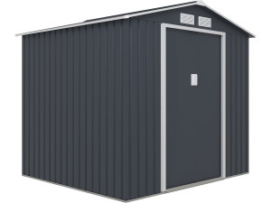 Abri de jardin métal "Vegas" - 4,07 m² - Gris