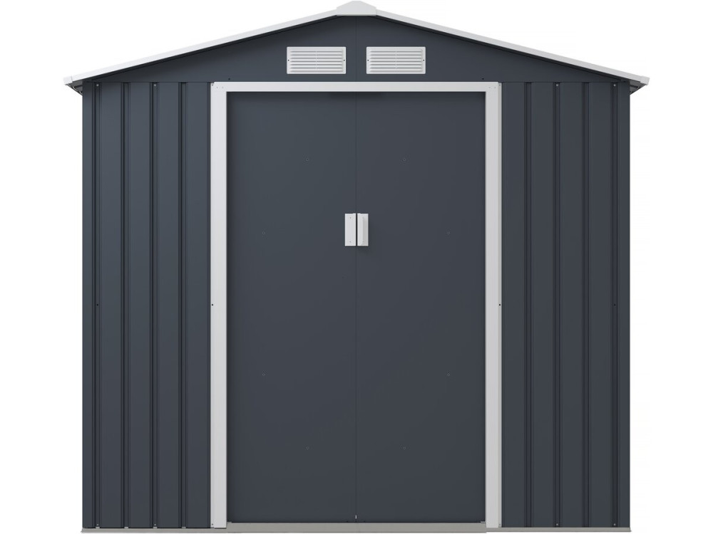 Abri de jardin métal "Vegas" - 4,07 m² - Gris