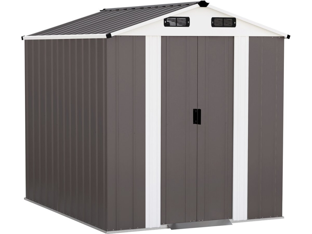 Abri de jardin métal "Dallas" - 4,12 m² - Taupe