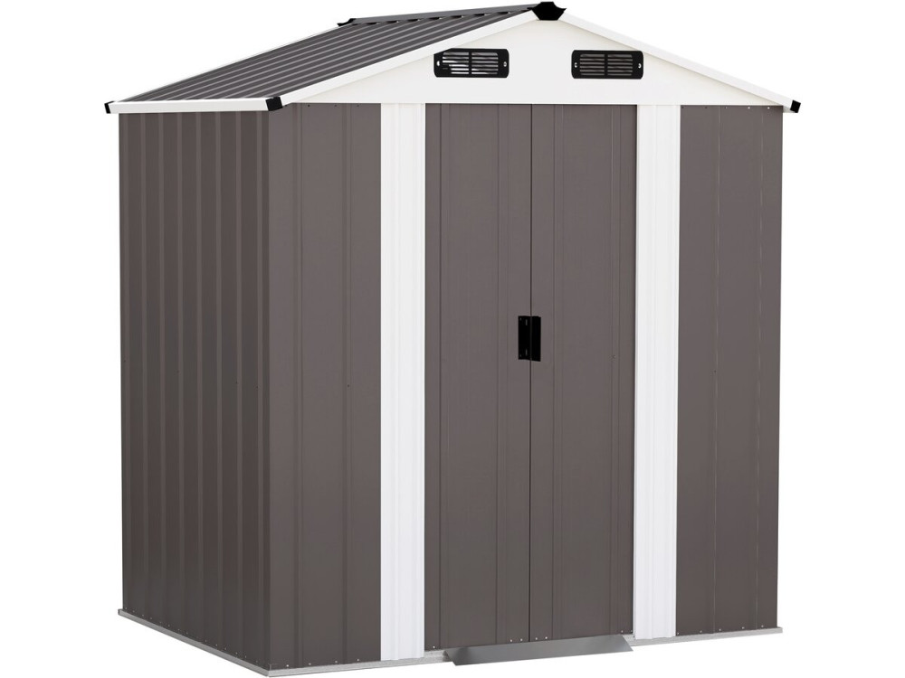 Abri de jardin métal "Dallas II" - 2,17 m² - Taupe