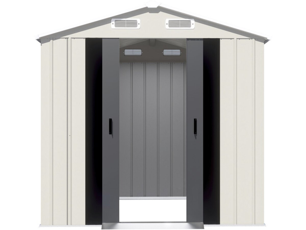 Abri de jardin en métal "Nebraska" - 4,12 m² - Beige