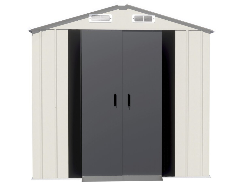Abri de jardin en métal "Nebraska" - 4,12 m² - Beige