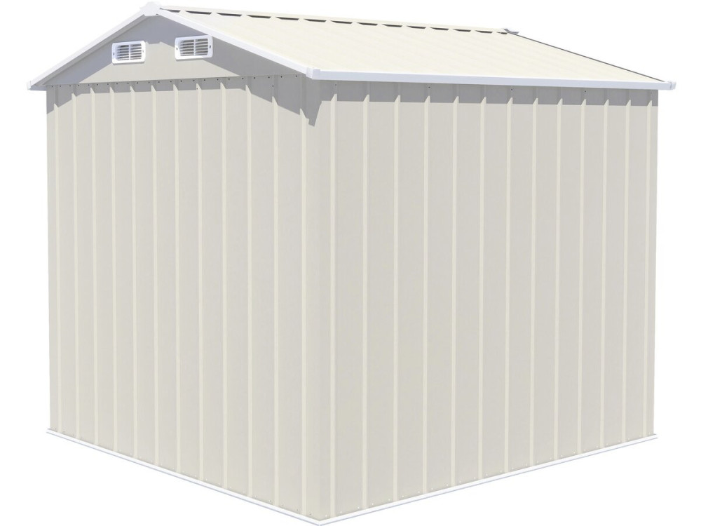 Abri de jardin en métal "Nebraska" - 4,12 m² - Beige