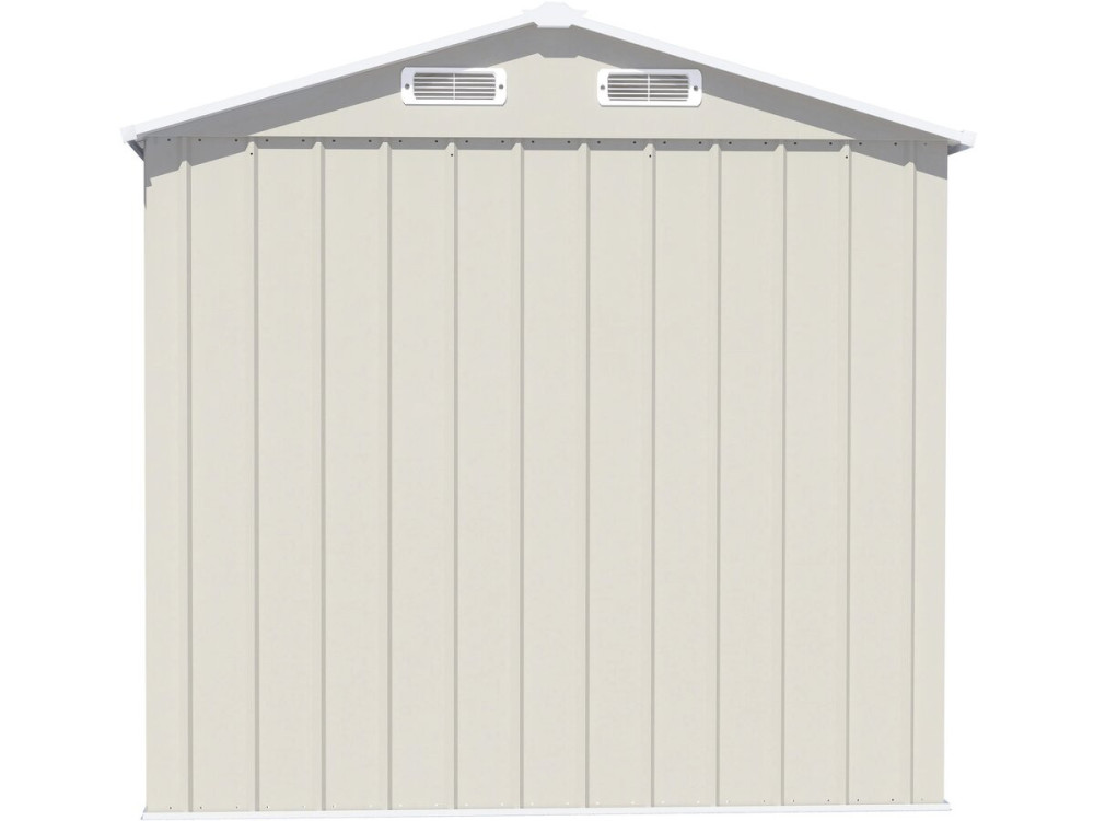 Abri de jardin en métal "Nebraska" - 4,12 m² - Beige