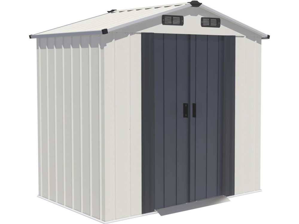 Abri de jardin en métal "Nebraska" - 2,17 m² - Beige