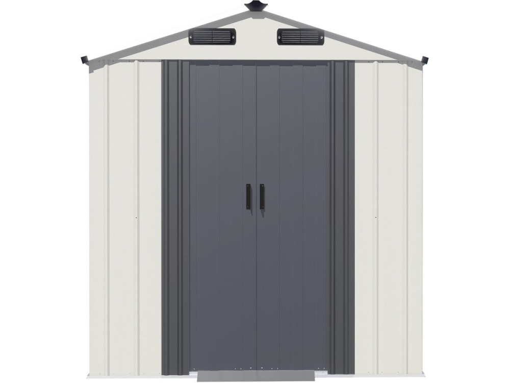 Abri de jardin en métal "Nebraska" - 2,17 m² - Beige