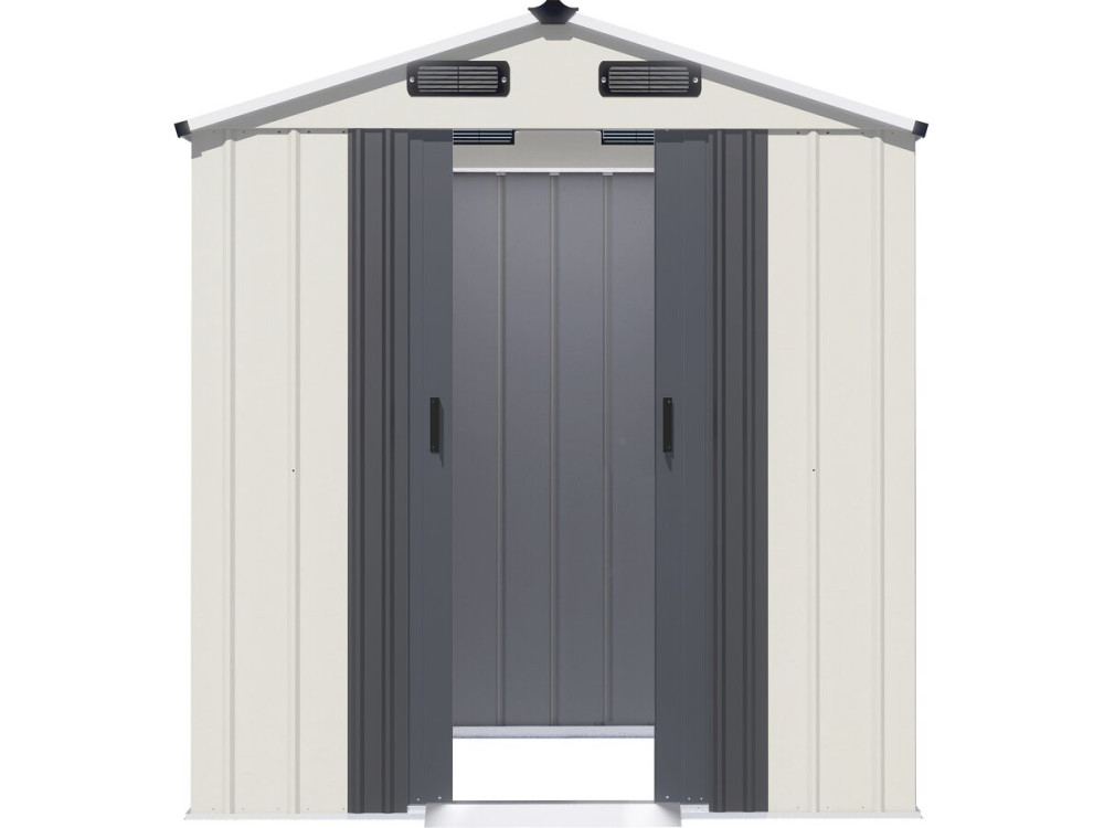 Abri de jardin en métal "Nebraska" - 2,17 m² - Beige