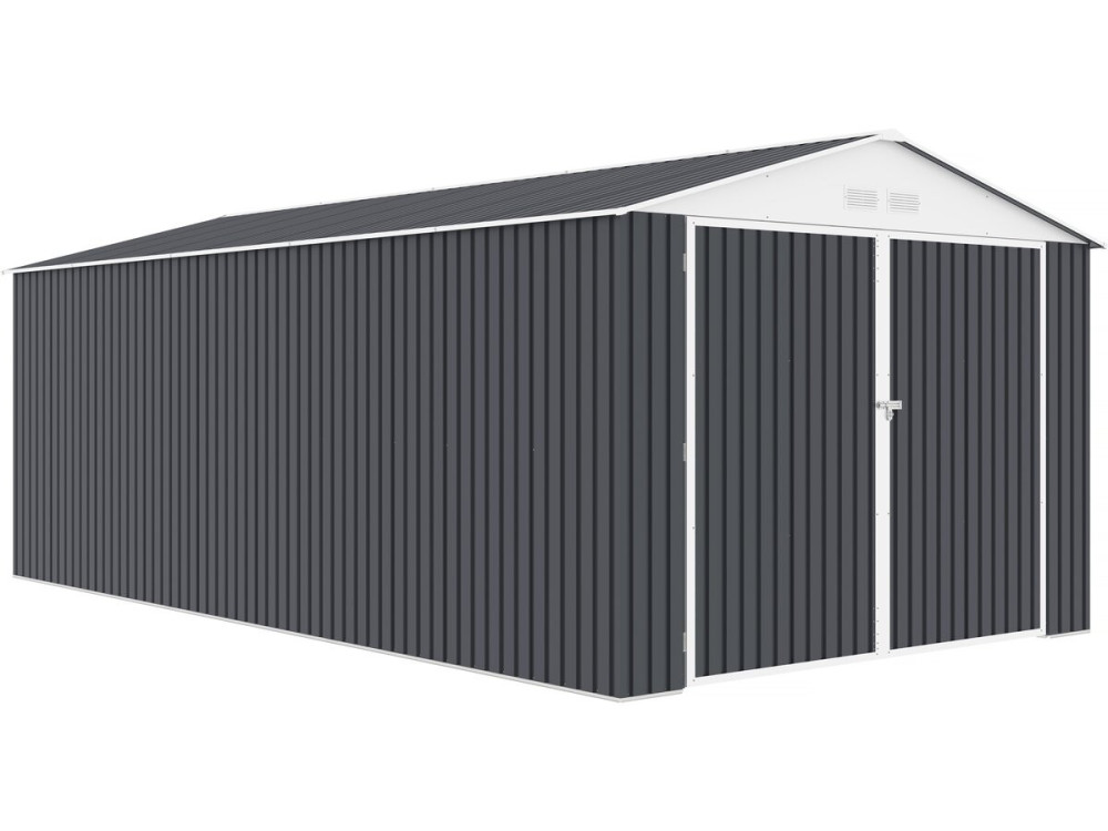 Garage en métal "Houston" 18,56m²  - Anthracite