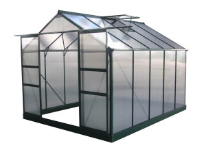 Serre jardin polycarbonate "Dahlia" Vert Sapin 7,67 m²