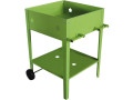 Table de rempotage métal "Laurier" - 55 x 55 x 80 cm - Vert - Vert