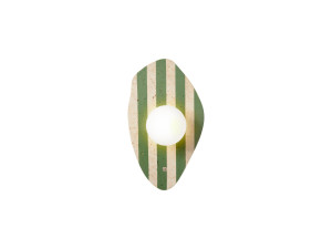 Applique murale en travertin "Espe" - Beige / Blanche / Verte