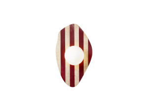Applique murale en travertin "Forest"  - Beige / Rouge