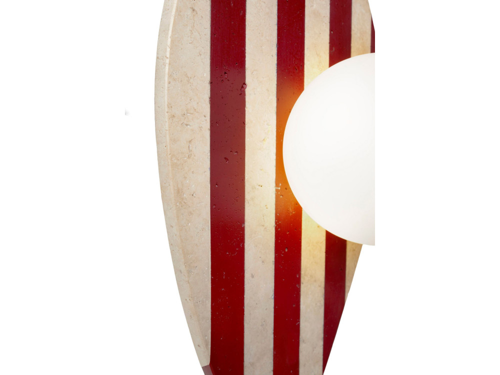 Applique murale en travertin "Forest"  - Beige / Rouge