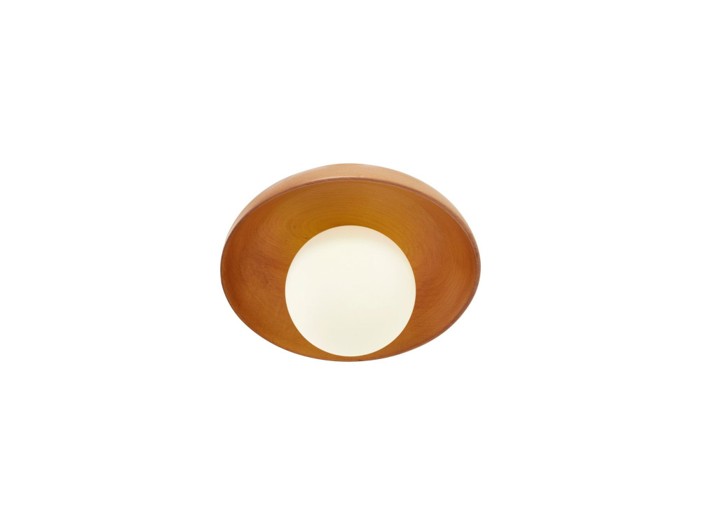 Plafonnier en bois "Hant-T" - Chêne / Blanc
