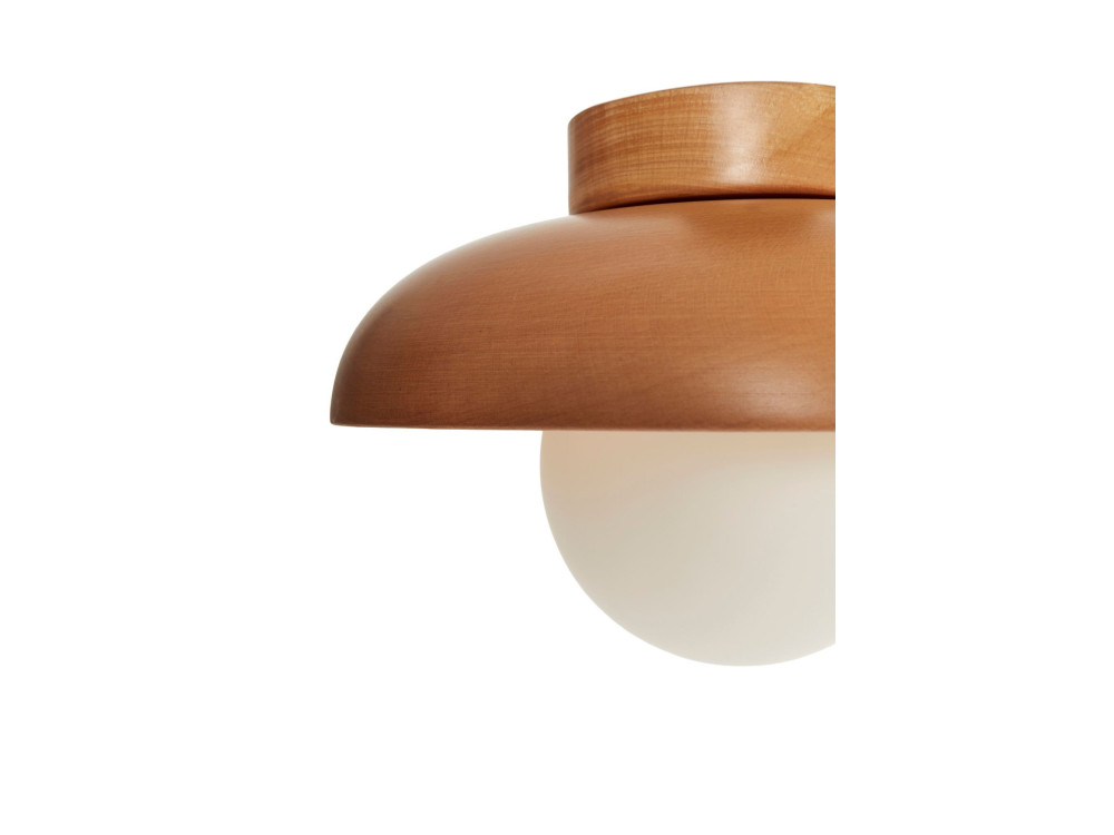 Plafonnier en bois "Hant-T" - Chêne / Blanc