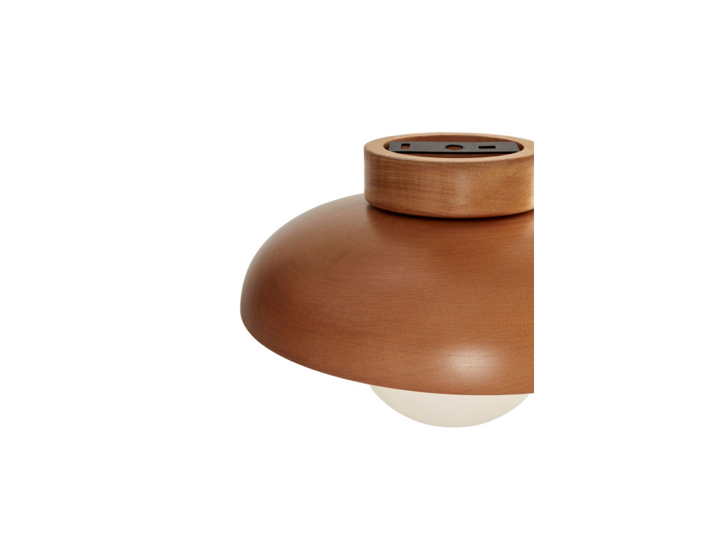 Plafonnier en bois "Hant-T" - Chêne / Blanc