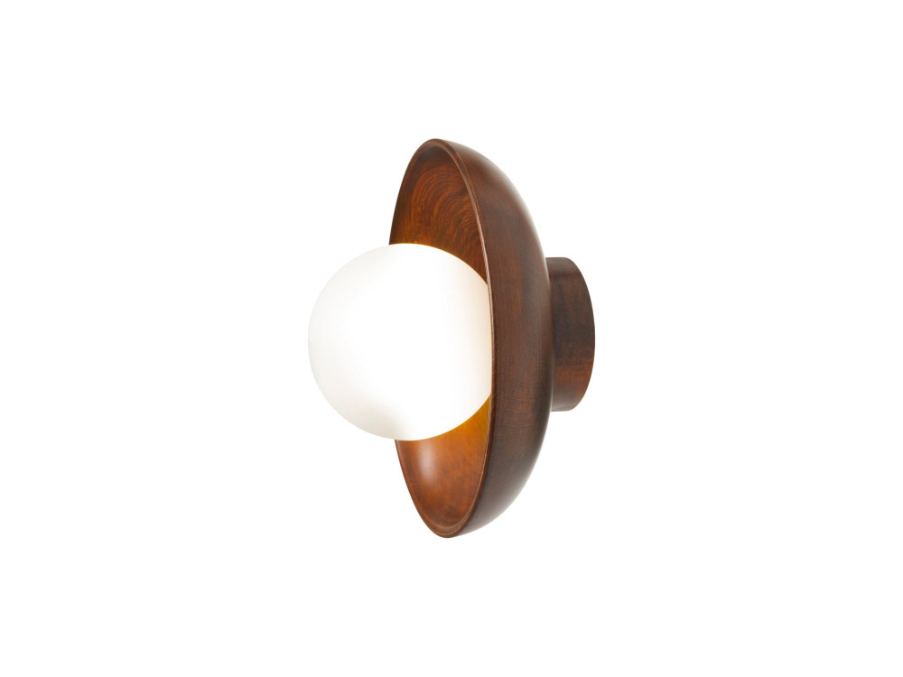 Applique murale en bois "Hand-S" - Noyer / Blanc
