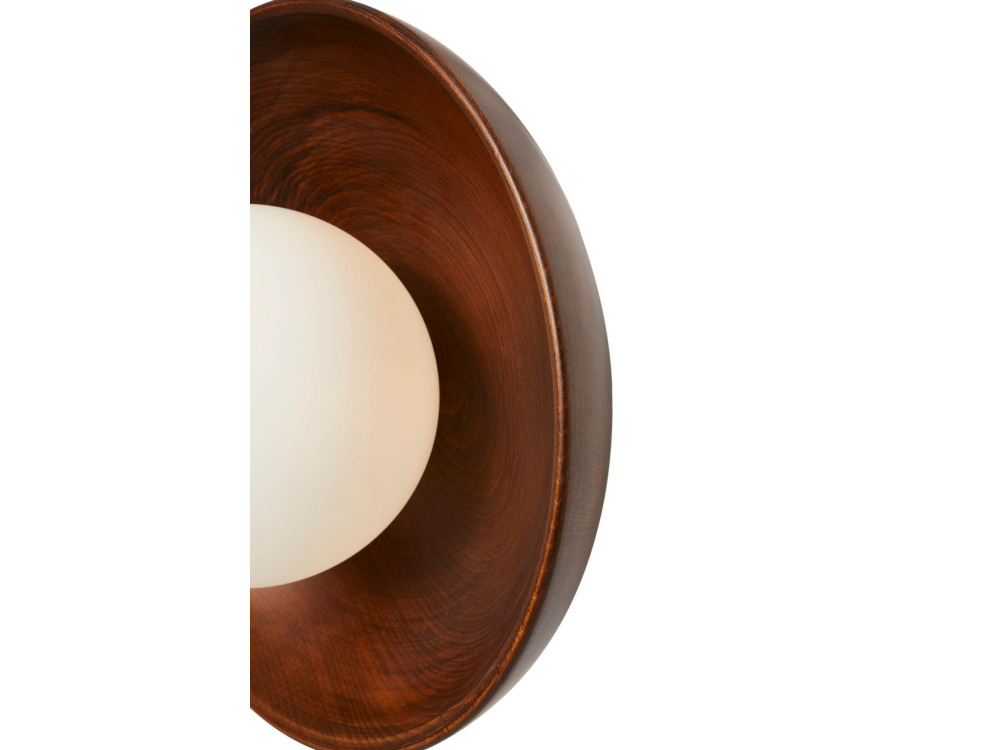 Applique murale en bois "Hand-S" - Noyer / Blanc