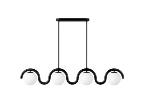 Lustre en métal "GEDIK-20443" - 110 x 17 cm - Noir