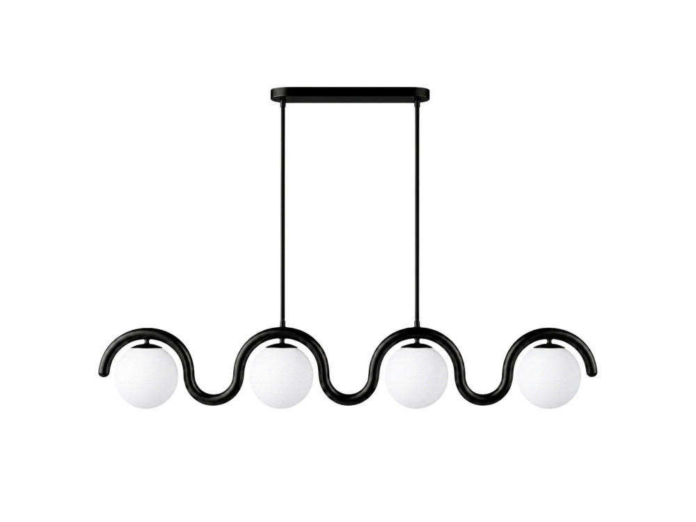 Lustre en métal "GEDIK-20443" - 110 x 17 cm - Noir