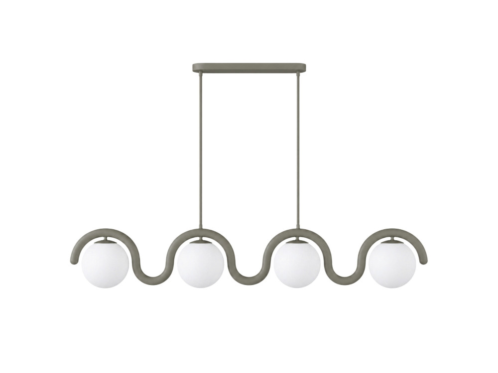 Lustre en métal "GEDIK-20443" - 110 x 17 cm - Gris