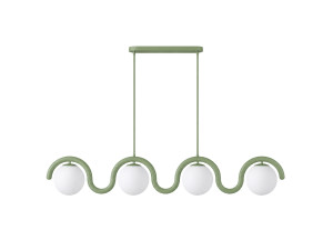 Lustre en métal "GEDIK-20443" - 110 x 17 cm - Vert