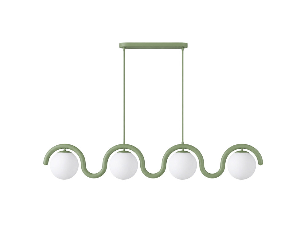 Lustre en métal "GEDIK-20443" - 110 x 17 cm - Vert