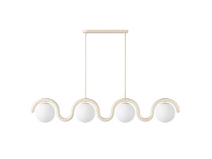 Lustre en métal "GEDIK-20443" - 110 x 17 cm - Beige