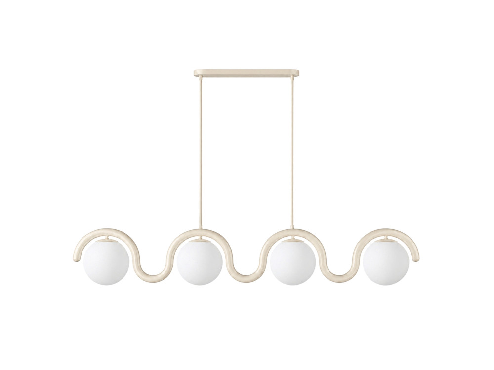 Lustre en métal "GEDIK-20443" - 110 x 17 cm - Beige