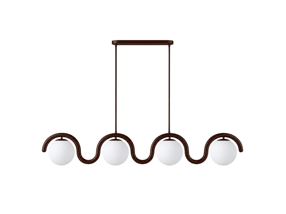 Lustre en métal "GEDIK-20443" - 110 x 17 cm - Marron