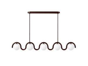 Lustre en métal "GEDIK-20444" - 140 x 17 cm - Marron